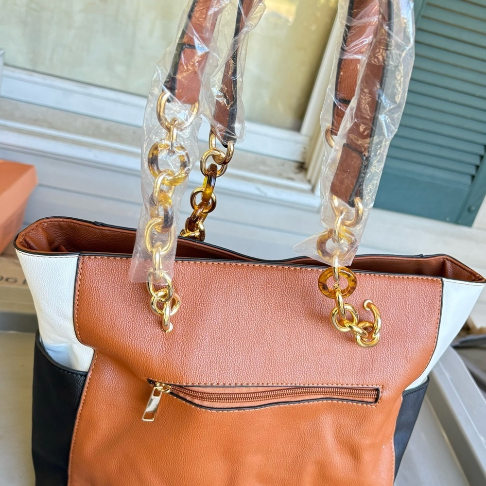 MKF Collection Rochelle Color Block Tote - Picture 10 of 11